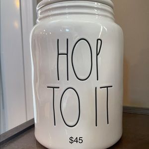 Rae Dunn Hop to It Cannister